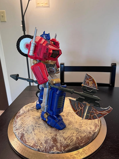 Optimus Prime Krieg um Cybertron Transformers Bemalte Figur 30 cm (Mega Größe)