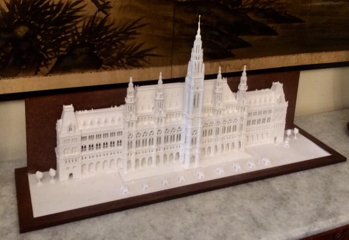 Giant Vienna City Hall Rathaus Miniature