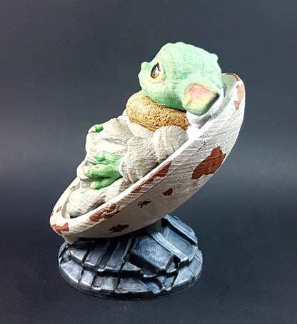 Baby Yoda in Windel Bemalte Büste 12 cm