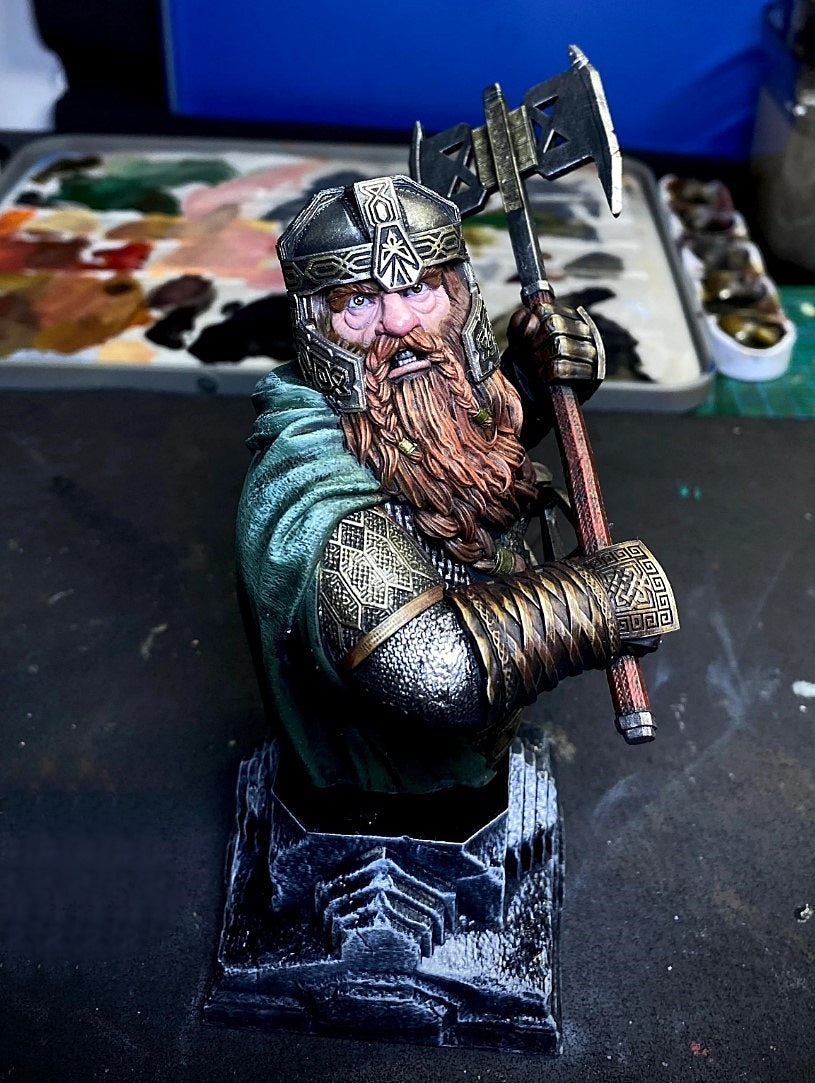 Gimli Der Herr der Ringe Zwerg bemalte Figur