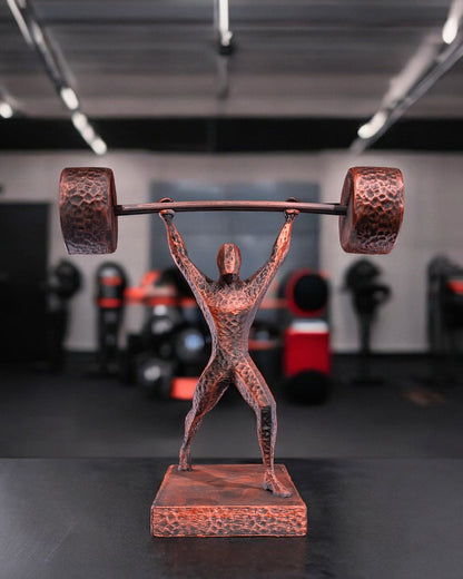 Athletischer Olympia-Gewichtheber, Dekofigur, 20 cm, GROSSES MODELL