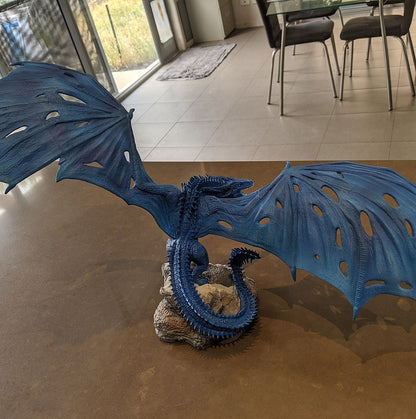 Game Of Thrones Bemalte Figur Eisdrache Viserion 23 Cm (Riesengröße)