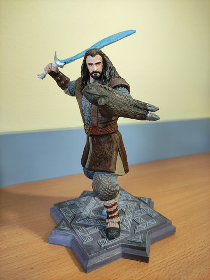 Thorin Eichenschild Herr der Ringe Lotr Bemalte Figur 25 cm Groß