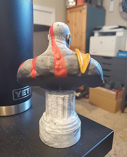 Kratos Wilde Wut God of War Bemalte Büste 12 CM
