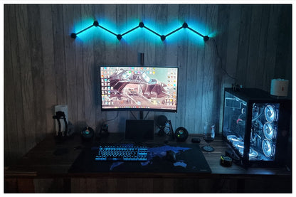Gamer Room Dekorative Hexa Wandleuchte Leiste