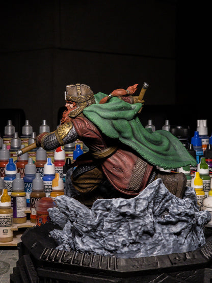 Herr der Ringe Gimli Helms Klamm Schlacht Bemalte Figur 25 CM