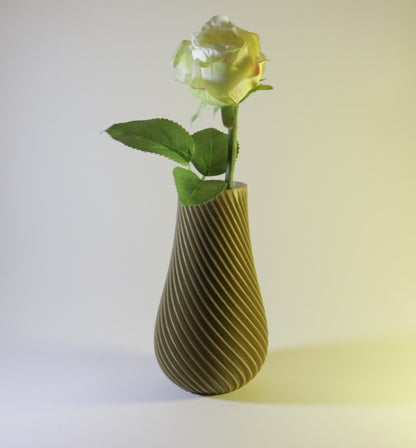Lloret De Mar Lux Vase Baklava-Muster Grau 17cm (1 STÜCK)