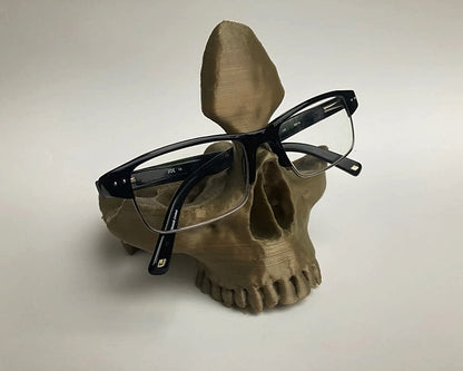 Totenkopf Brille und Münzhalter