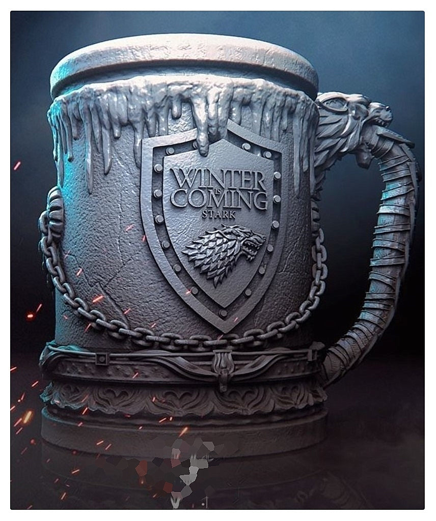 Game Of Thrones Haus Stark Tasse 16cm Durchmesser (Riesengröße)