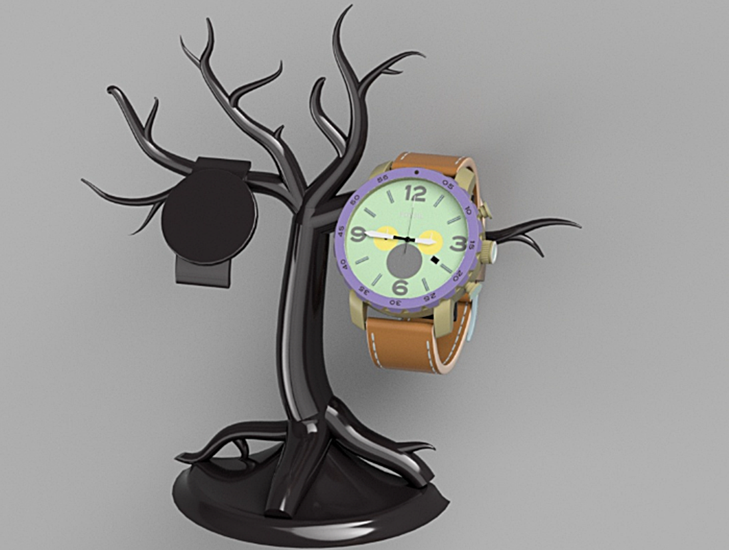 Dekorativer Baum-Modell Uhrenständer 20 cm