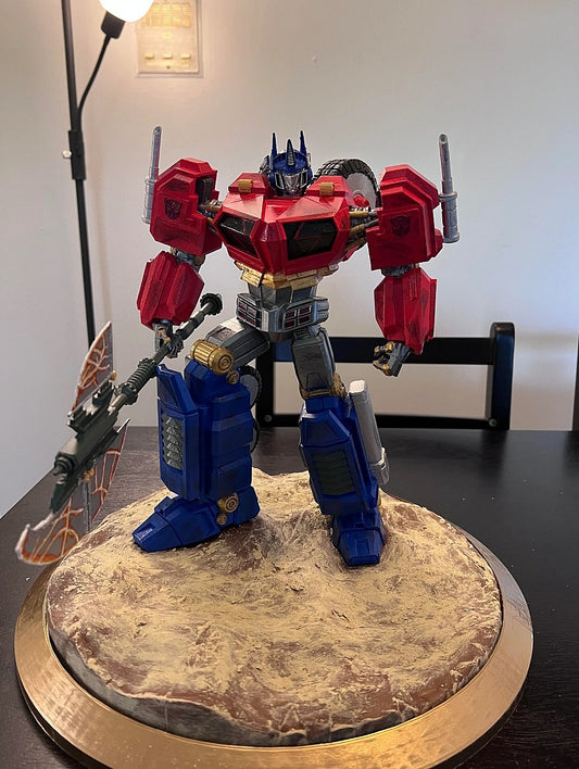 Optimus Prime Cybertron Savaşı Transformers Boyalı Figür 30 Cm (Mega Boy)
