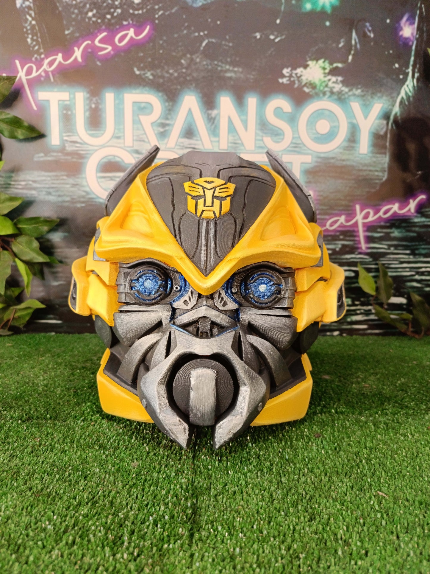 Transformers Bumblebee Dekokopf 1:1 (LEBENSGROSS)