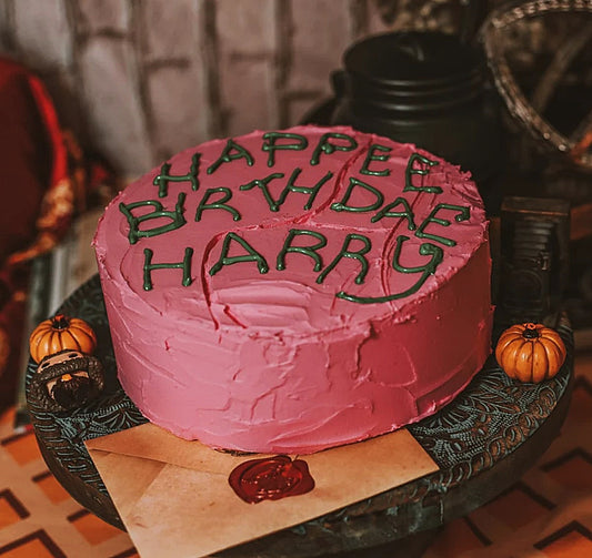 Harry Potter Hagrid Doğum Günü Pastası Happee Birthdae Dekor (20 Cm Çap)