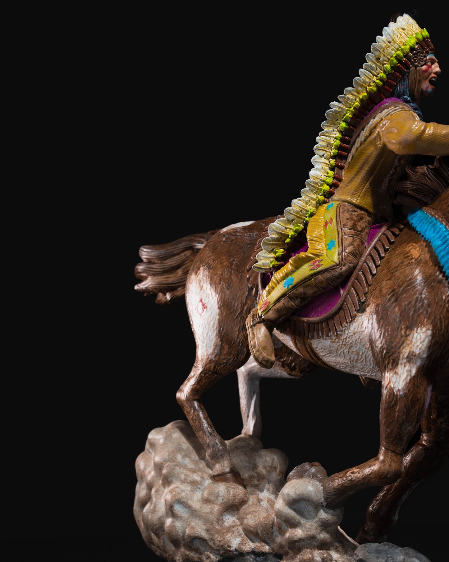 Reitende Indianerfigur Dekoration 20 CM