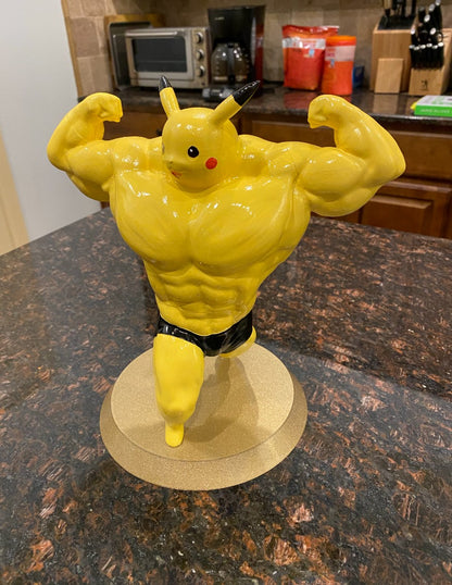 Sportler Pokémon Pikachu Muskel-Figur 15 cm