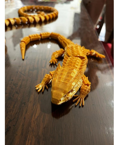 Bewegliches Krokodil-Drachen-Spielzeug 34 cm (große Größe)