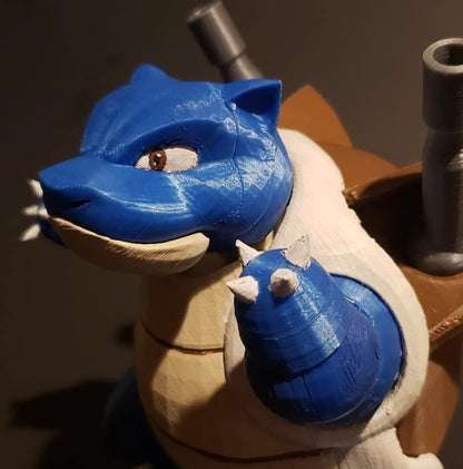 Pokémon Blastoise Figur, bemalt, 15 cm