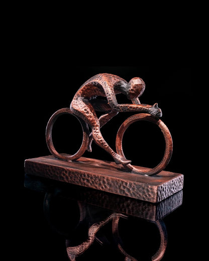 Olympischer Radsportler Figur, dekorativ, 20 cm, Übergröße