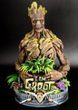 Ich bin Groot bemalte Figur 20 cm (große Größe)