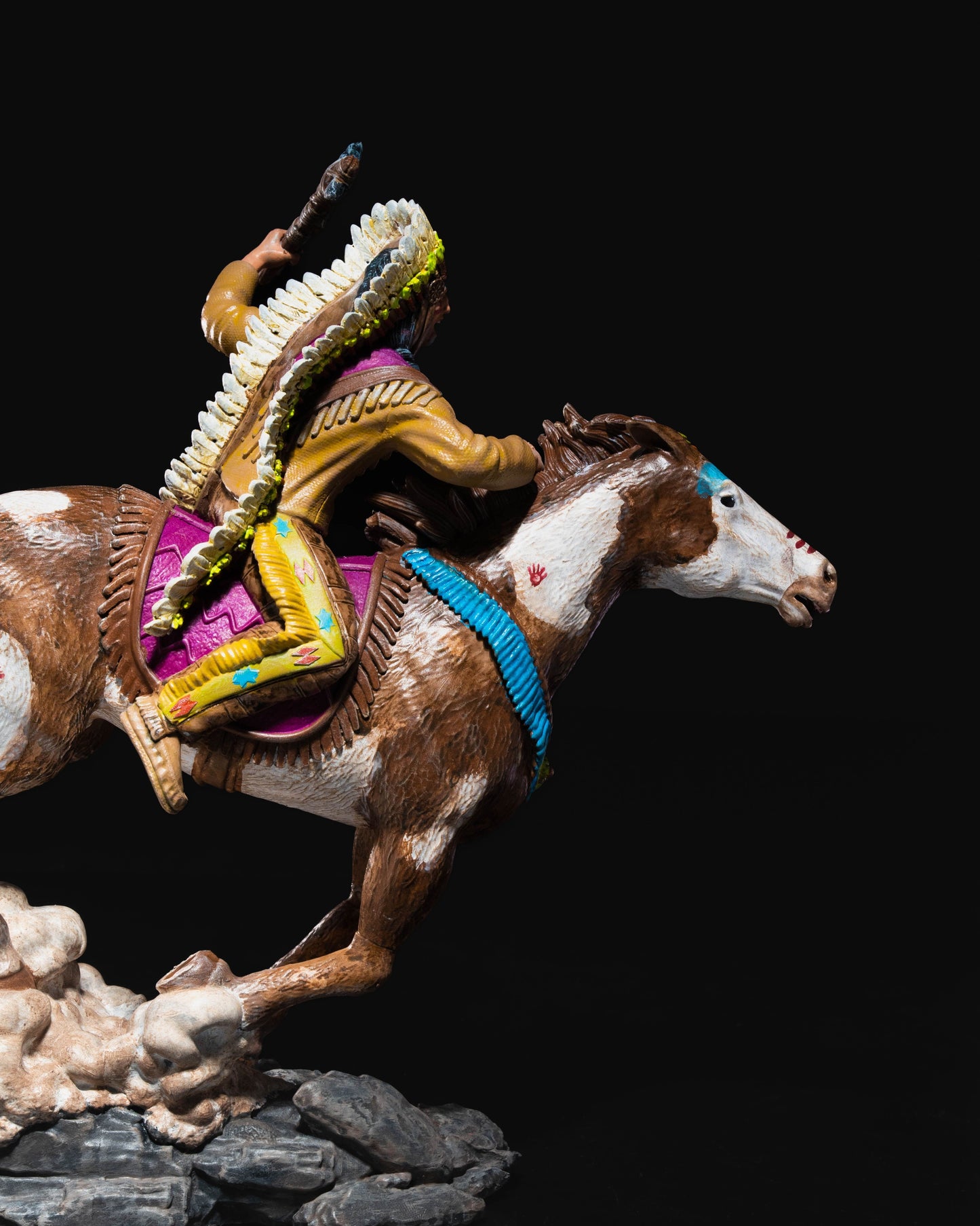Reitende Indianerfigur Dekoration 20 CM