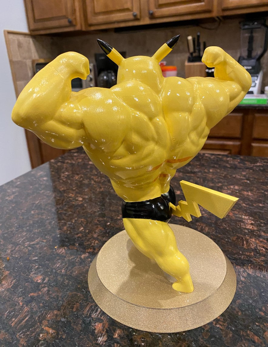Sportler Pokémon Pikachu Muskel-Figur 15 cm