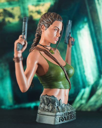 Angelina Jolie Tomb Raider Bemalte Büste 15 cm
