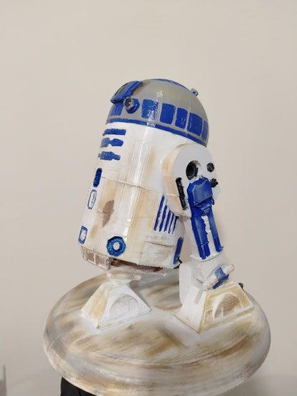 R2D2 Star Wars Roboter Skizze Bemalte Figur 20 cm (Groß)