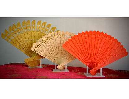 Chinesischer Fächer aufklappbar, Deko-Fächer 40 cm