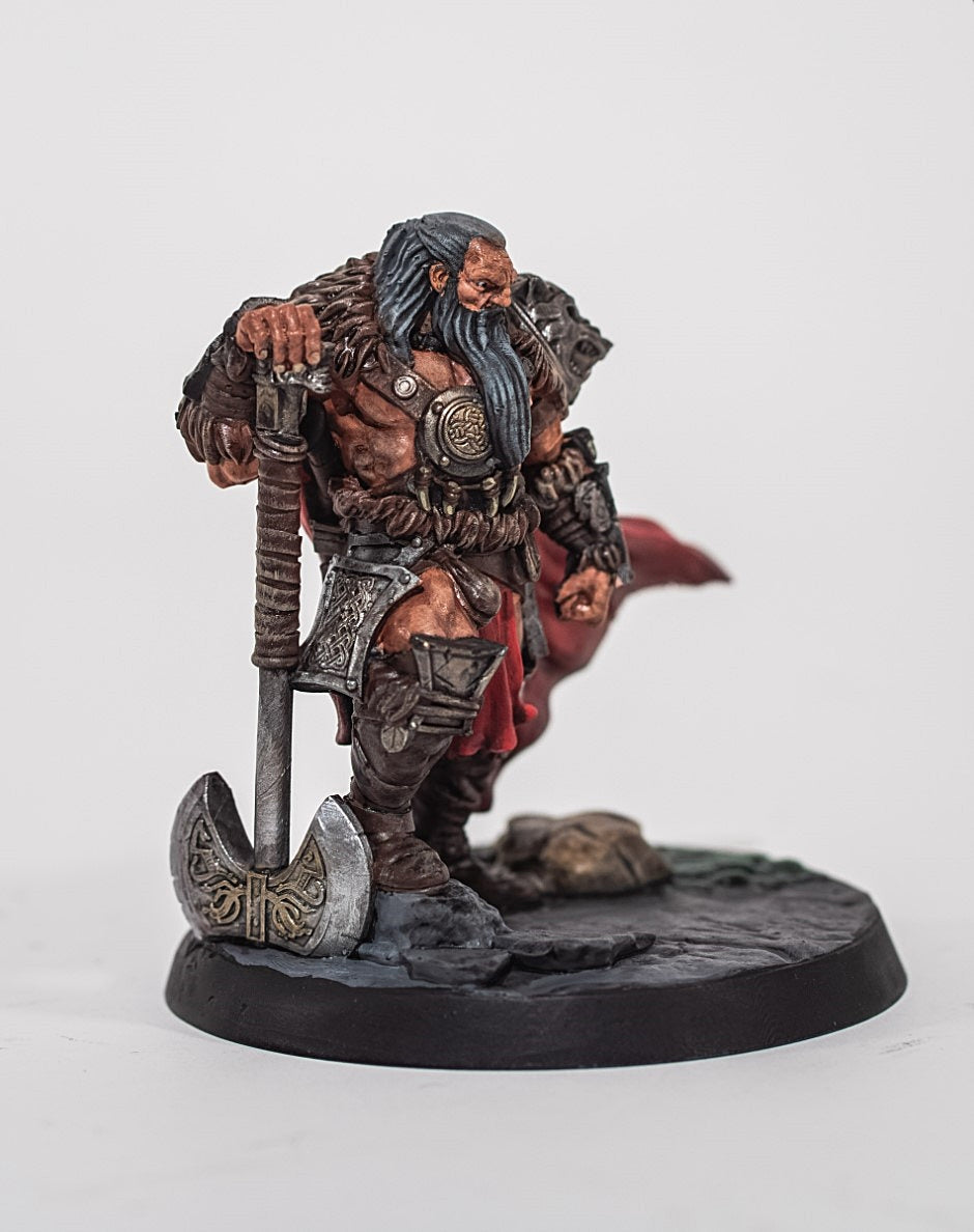 Barbarian Chieftain Boyalı Figür 20 Cm