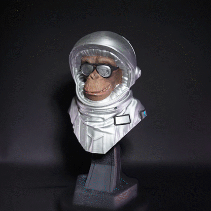 Astronautenaffe - Weltraum-Deko Tischdekoratives Objekt 15 cm