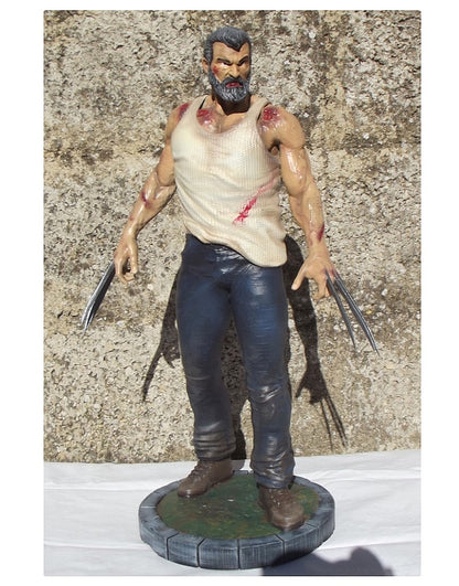 Wolverine Old Man Logan Bemalte Figur 25 cm Groß