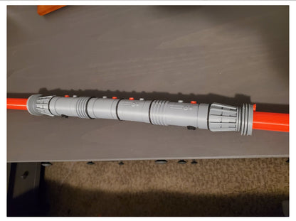 Darth Mauls Lichtschwert Star Wars Beweglich Ein- und Ausfahrbar (Doppelseitig