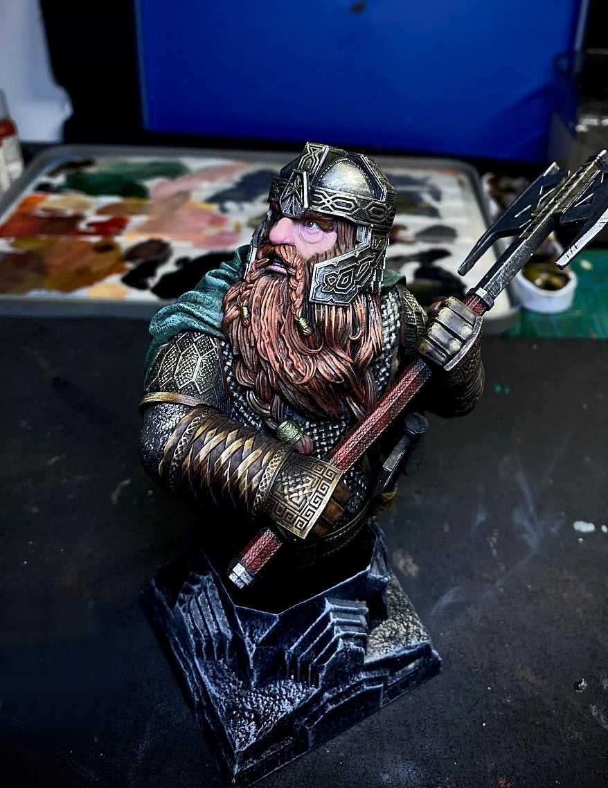 Gimli Der Herr der Ringe Zwerg bemalte Figur