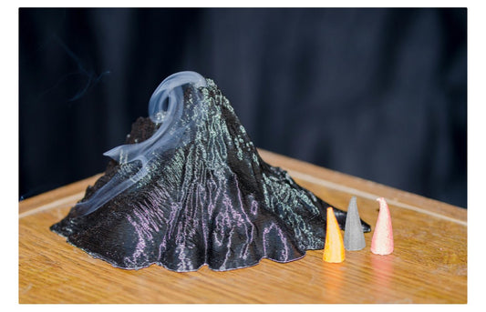 Volcanic Incense Holder Black