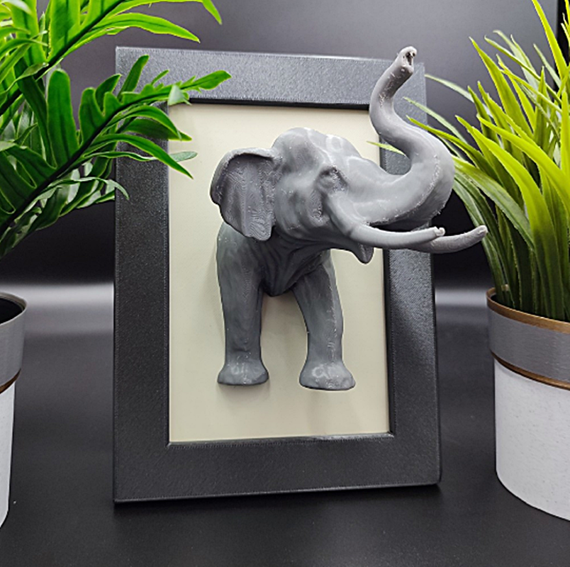 3D Desktop Elefantenrahmen