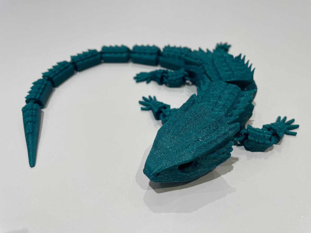 Bewegliches Krokodil-Drachen-Spielzeug 34 cm (große Größe)