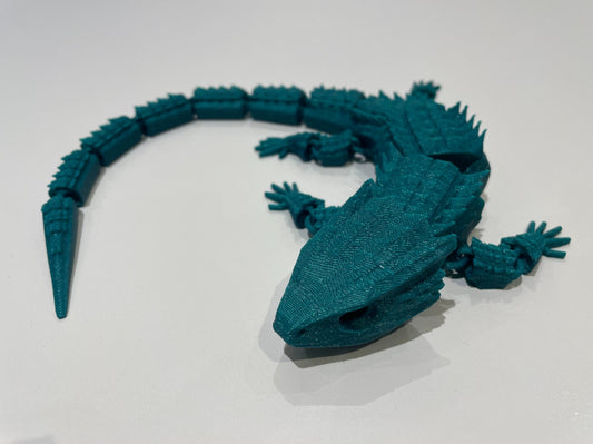 Bewegliches Krokodil-Drachen-Spielzeug 34 cm (große Größe)