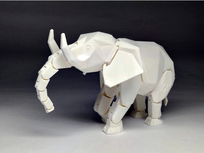 Gelenkige, bewegliche Elefantenfigur 15 cm (1 Stück)