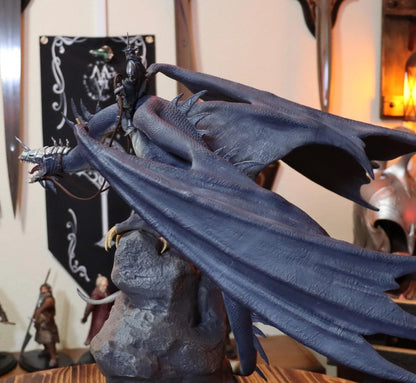 Nazgûl Frodo und Sam Herr der Ringe HdR Handbemalte Figur 30 cm (Riesengröße)