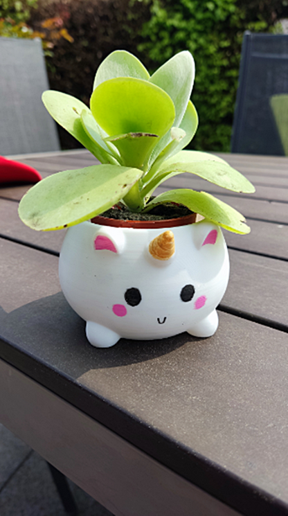 Einhorn Cuttie Blumentopf 13 cm