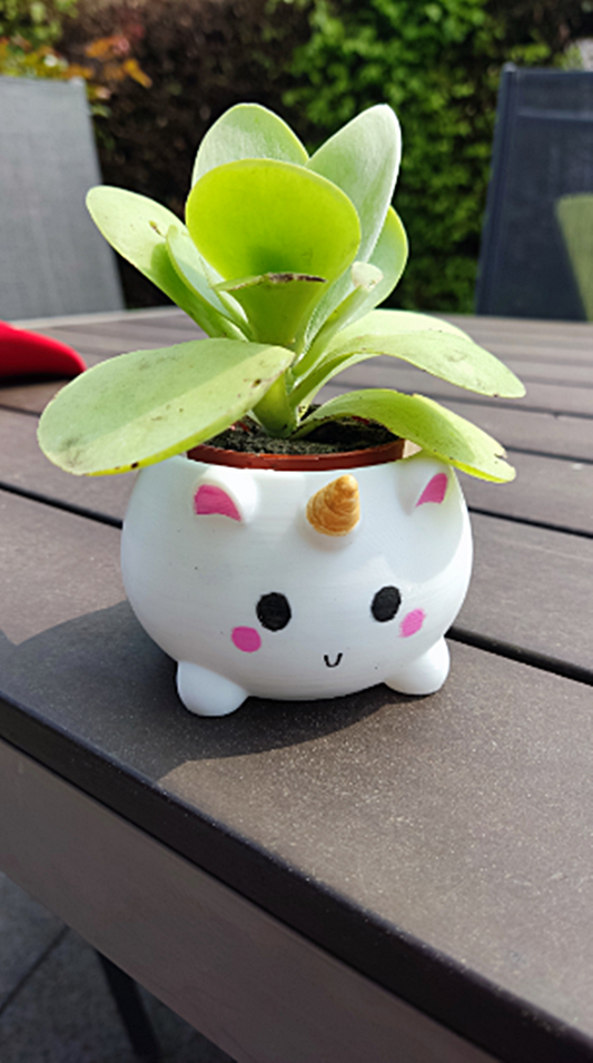 Einhorn Cuttie Blumentopf 13 cm