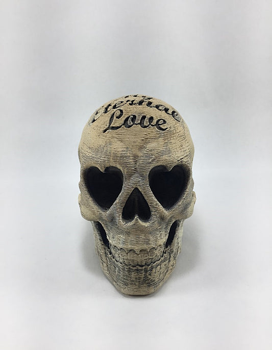 My Eternal Love Yazılı Kafatası Figür 10 Cm X 13 Cm