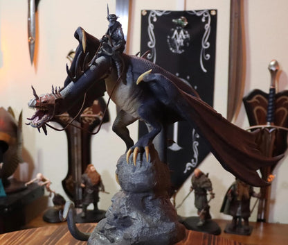 Nazgûl Frodo und Sam Herr der Ringe HdR Handbemalte Figur 30 cm (Riesengröße)