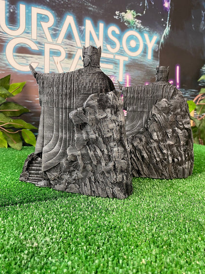 Argonath Figur Herr der Ringe Links Rechts Team Lotr 18 cm Buchstütze