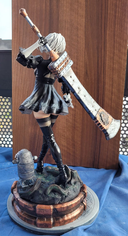 Nier Automata After War Bemalte Figur 25 CM Groß