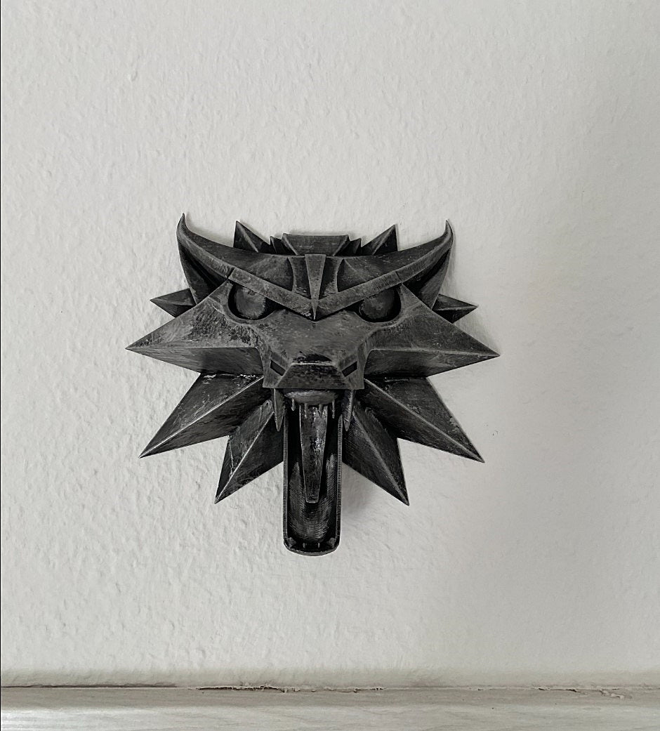 The Witcher 3 Wolfskopf Wanddekoration 21 Cm