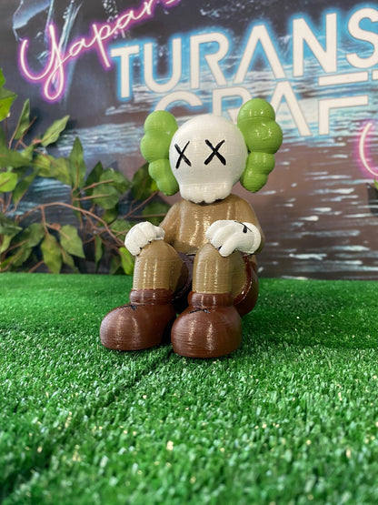 Kaws Shocked Bemalte Figur 20 cm groß