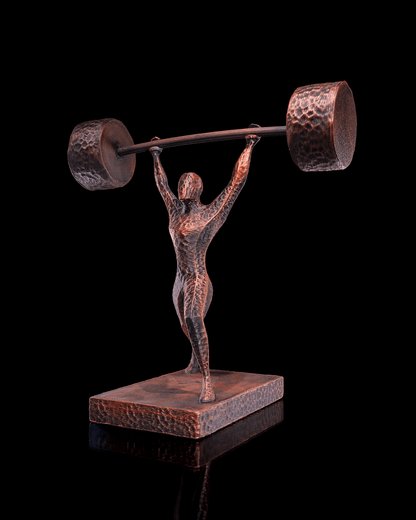 Athletischer Olympia-Gewichtheber, Dekofigur, 20 cm, GROSSES MODELL