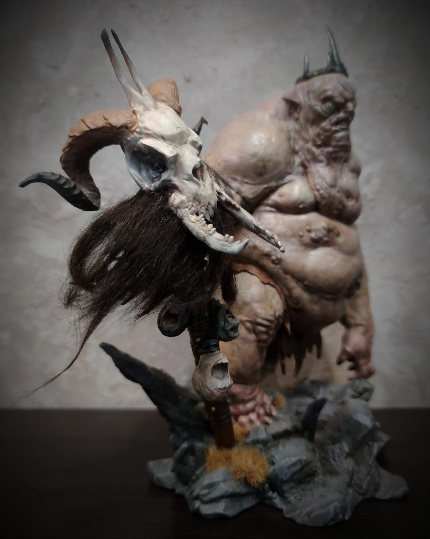 Goblin König Der Hobbit Herr der Ringe Bemalte Figur Groß 25 cm