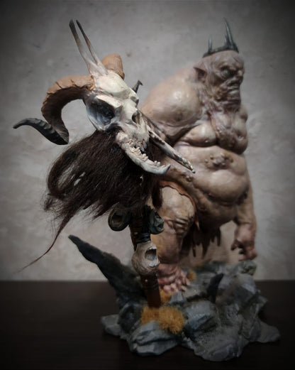 Goblin König Der Hobbit Herr der Ringe Bemalte Figur Groß 25 cm